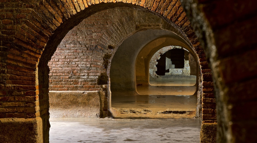 Roman Tanks which includes heritage elements and interior views