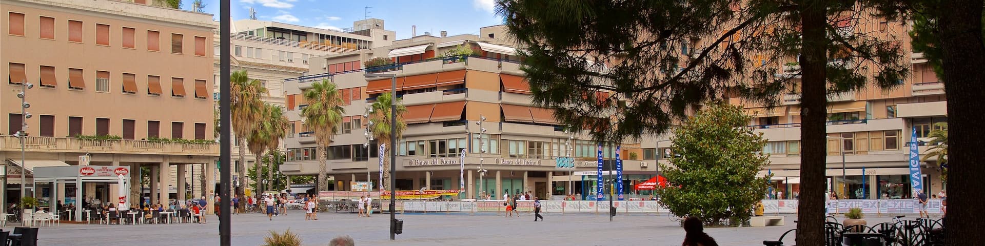 Piazza della Rinascita which includes a square or plaza