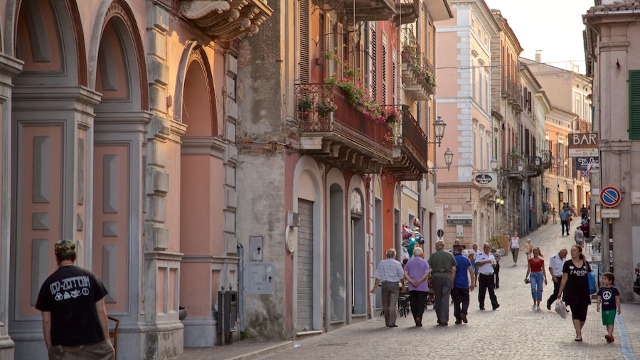 Atri showing street scenes as well as a small group of people