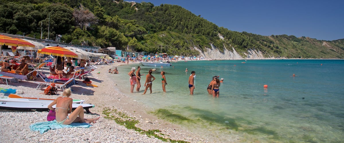 Portonovo featuring a pebble beach, general coastal views and swimming
