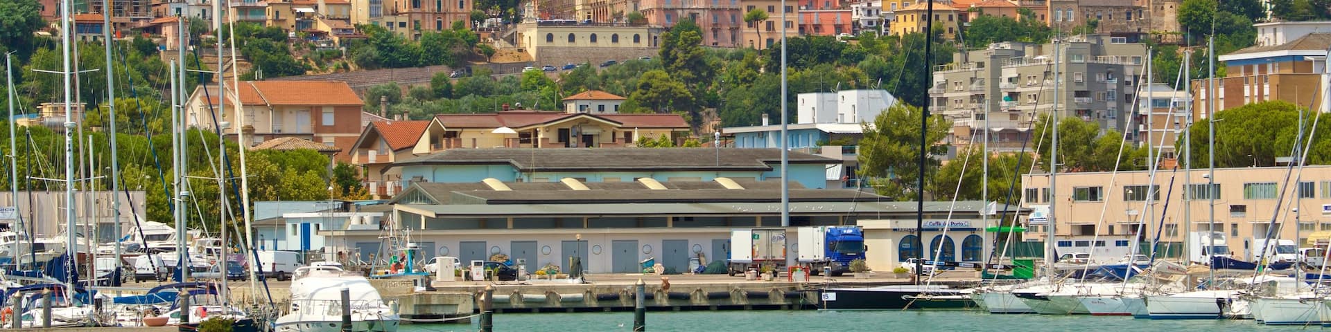 Giulianova Harbor showing a coastal town and a bay or harbor
