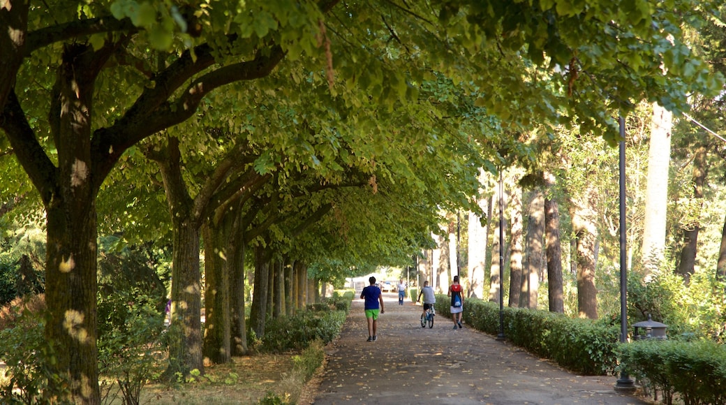 Villa Comunale dei Cappuccini das einen Garten sowie kleine Menschengruppe