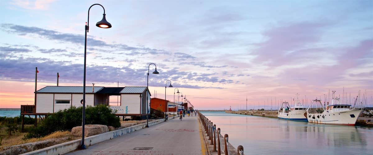 Ponte del Mare featuring a sunset and a river or creek