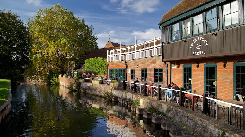 Newbury showing a river or creek