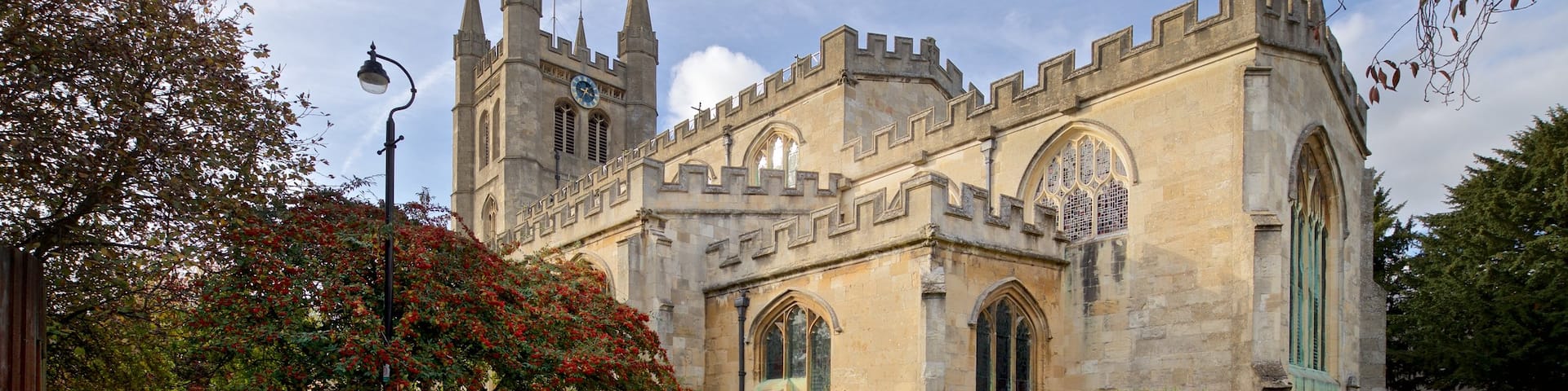Newbury which includes a church or cathedral and heritage architecture