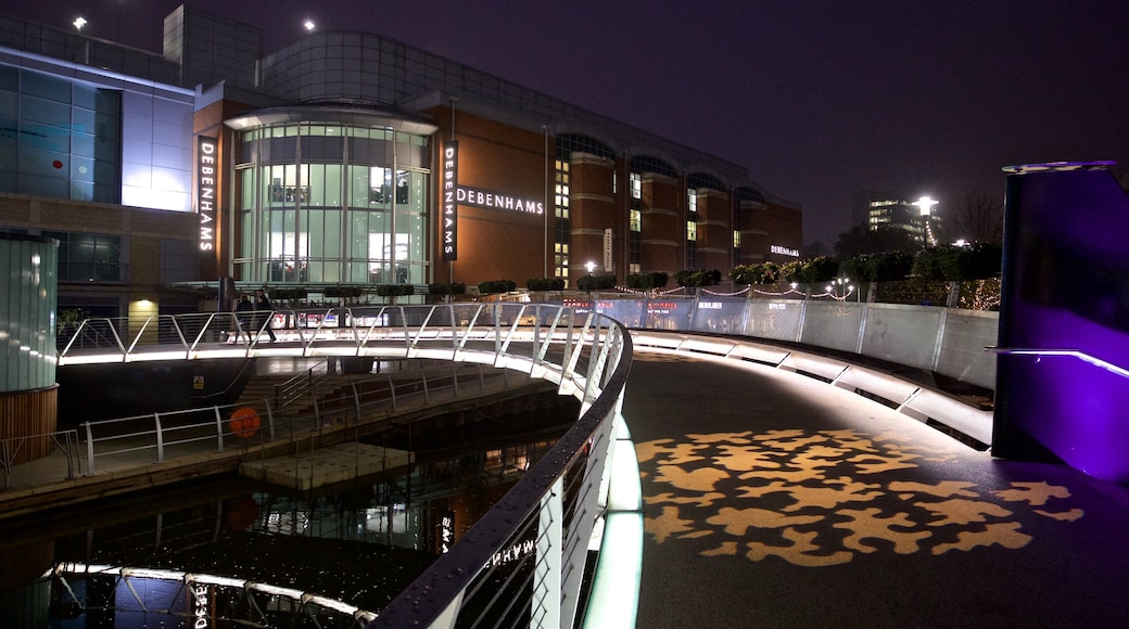 Oracle mit einem Brücke und bei Nacht