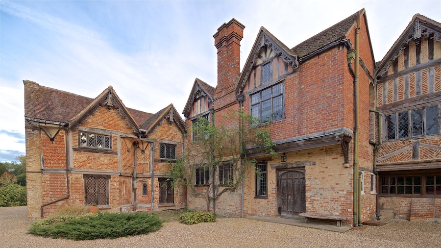 Dorney Court showing heritage elements and a house