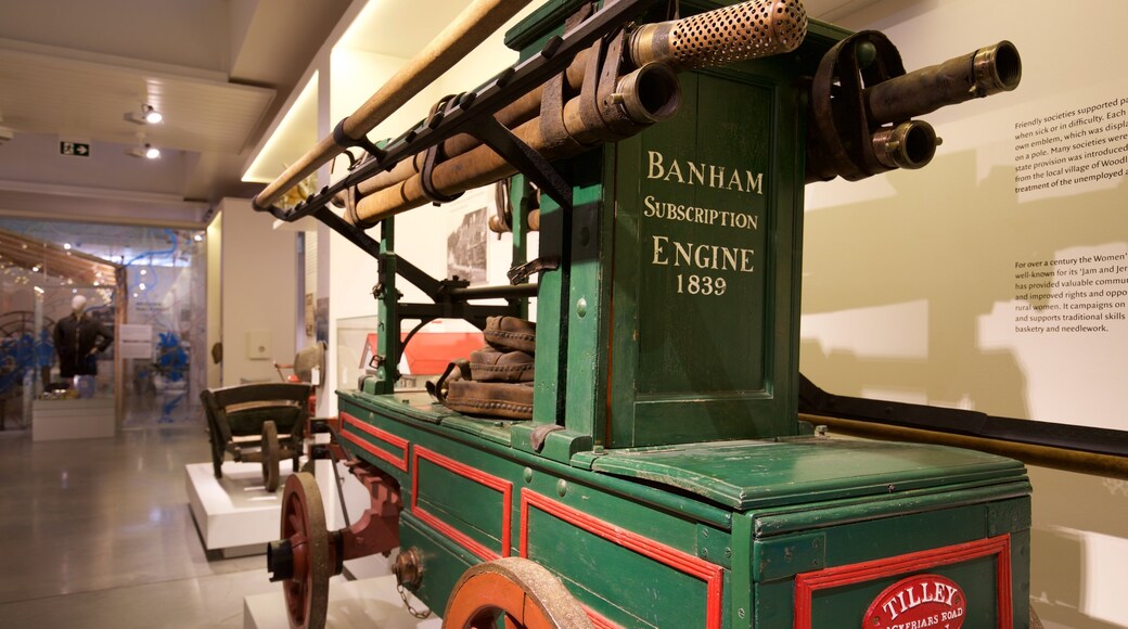 Museum of English Rural Life which includes heritage elements and interior views