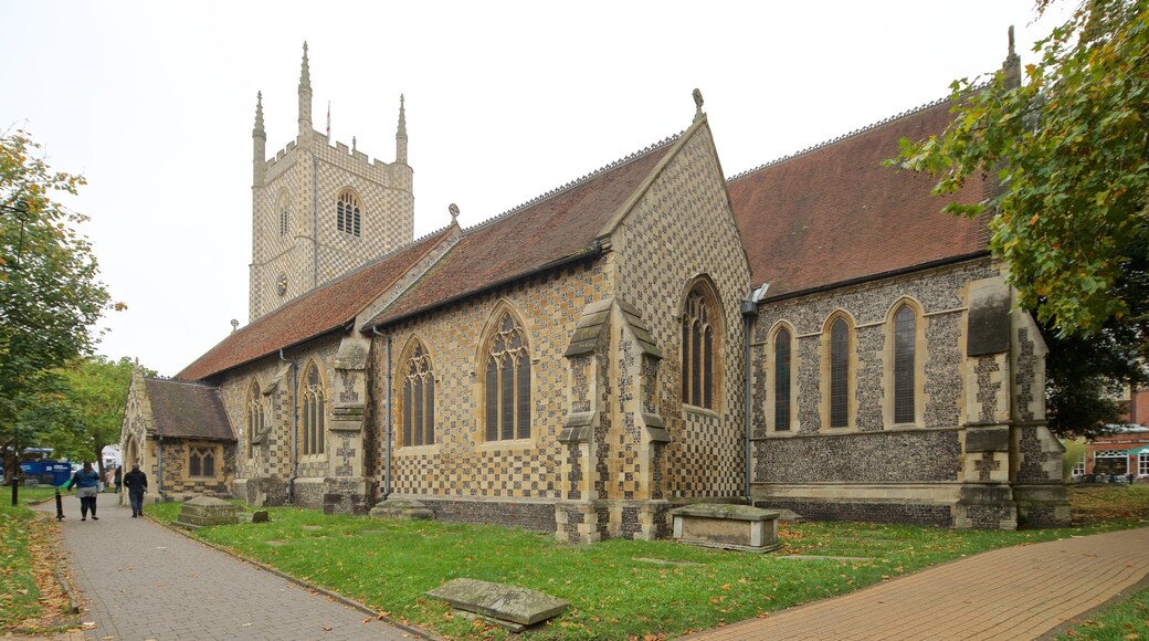 Minster Church of St Mary the Virgin which includes a church or cathedral and heritage architecture