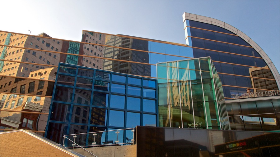 Kentucky Center for the Performing Arts which includes modern architecture