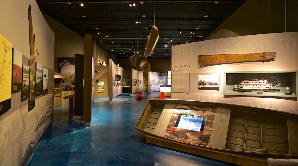 Peoria Riverfront Museum which includes interior views