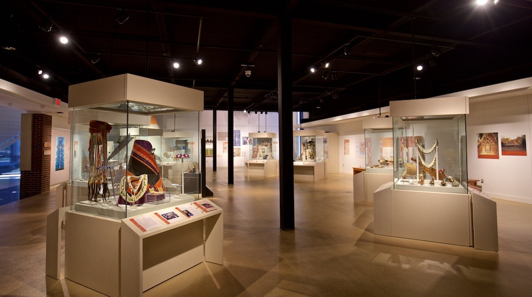 Spurlock Museum featuring interior views