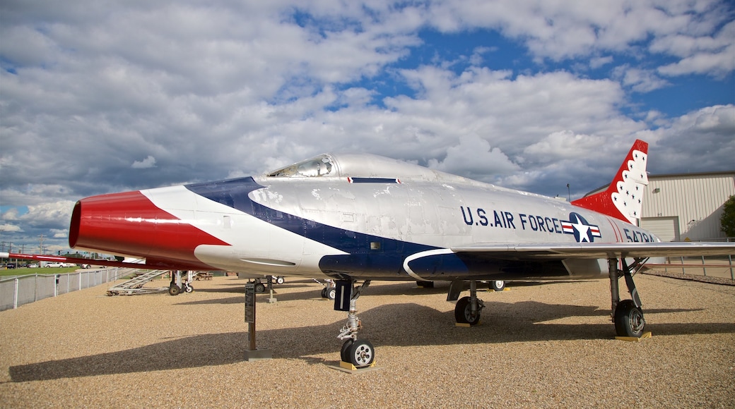 Prairie Aviation Museum featuring aircraft and military items