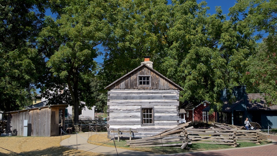 Naper Settlement Museum que inclui uma casa e elementos de patrimĂŽnio