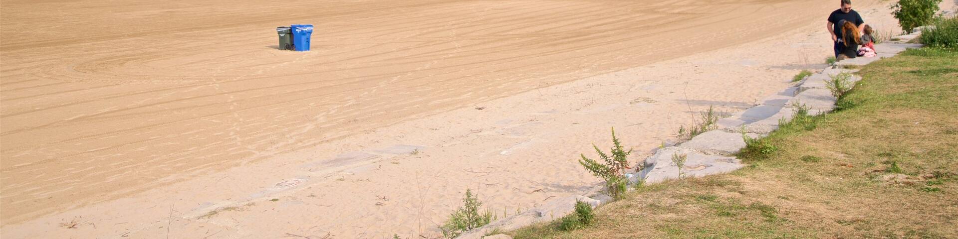 Montrose Beach featuring a beach and general coastal views