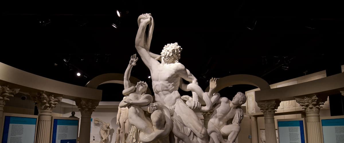 Spurlock Museum showing a statue or sculpture and interior views