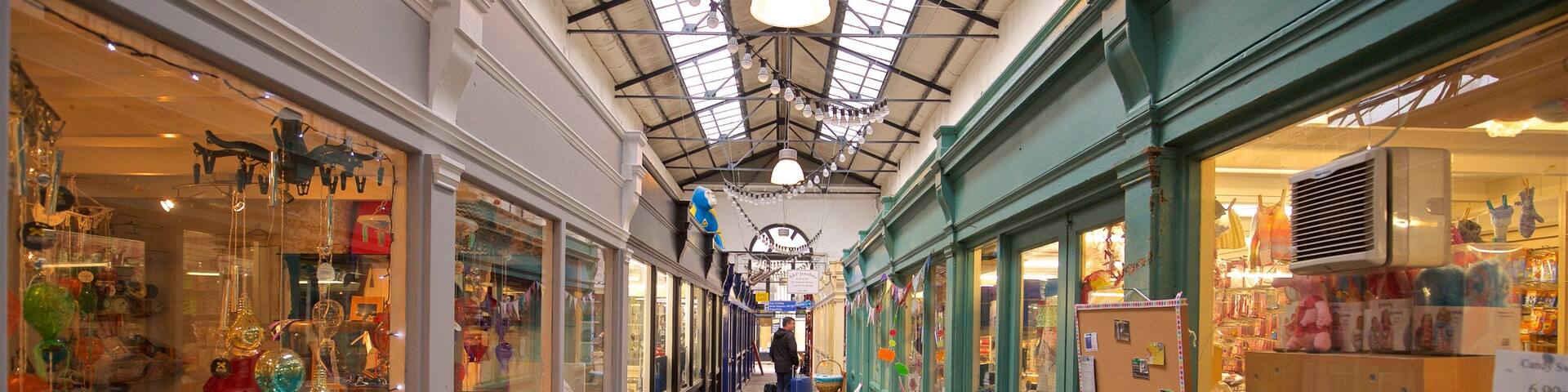 St Nicholas Market which includes interior views and markets