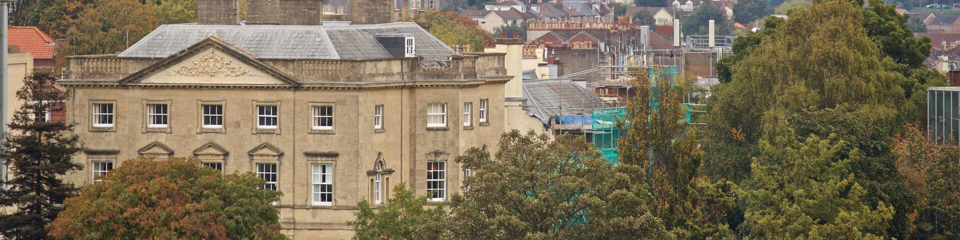 Cabot Tower das einen Stadt und Landschaften