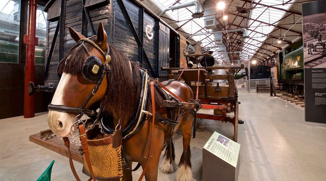 Museo del Gran Ferrocarril del Oeste mostrando vistas interiores