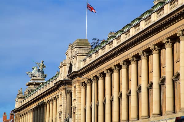 Hull Guildhall which includes heritage elements