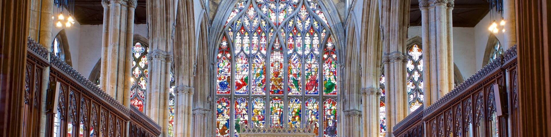 Holy Trinity Church featuring heritage elements, interior views and a church or cathedral