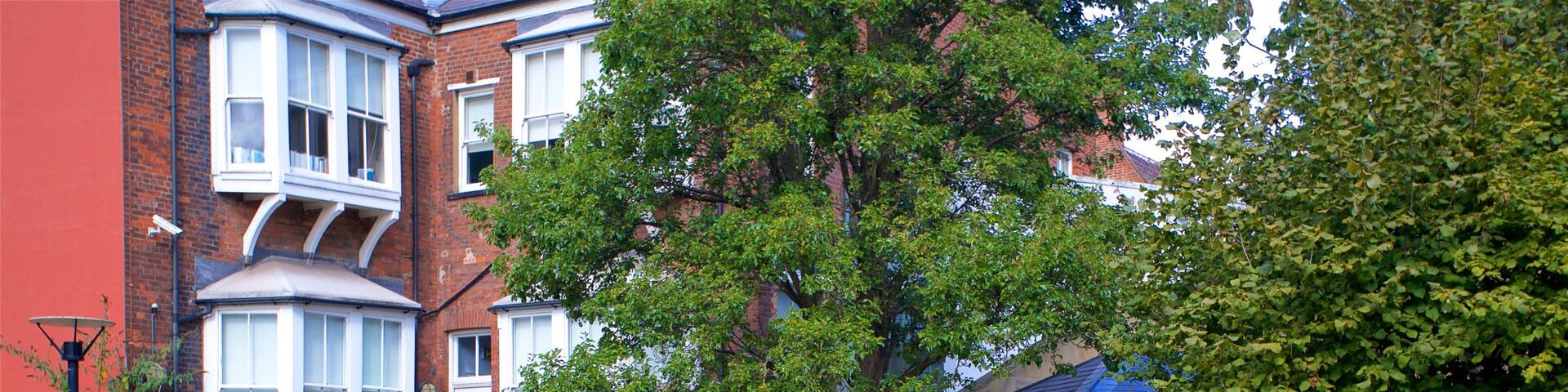Museum Quarter which includes a statue or sculpture and a garden