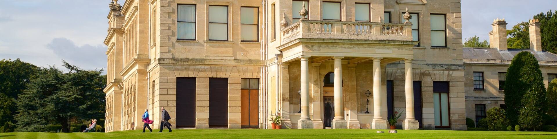 Brodsworth Hall which includes a park and heritage architecture