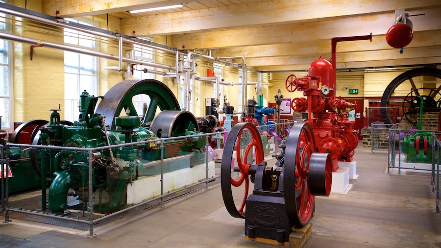 Bradford Industrial Museum featuring heritage elements and interior views