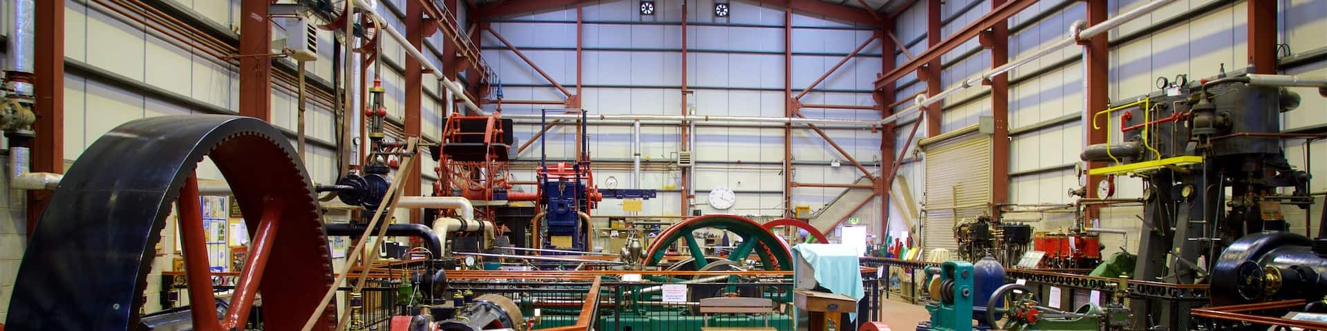 Markham Grange Steam Museum mit einem Geschichtliches und Innenansichten