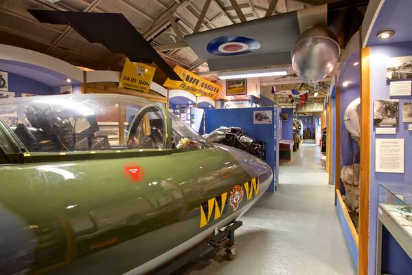City of Norwich Aviation Museum showing interior views
