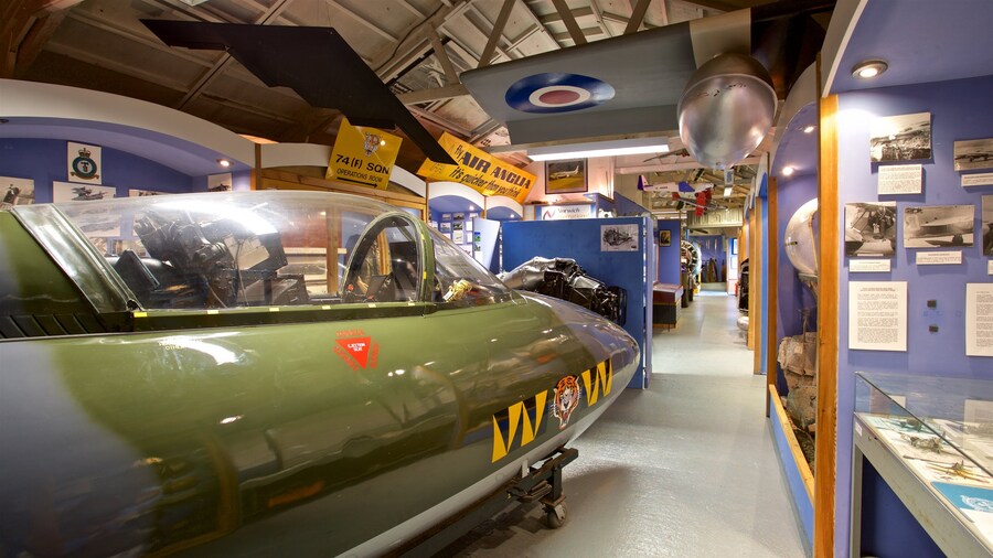 City of Norwich Aviation Museum showing interior views