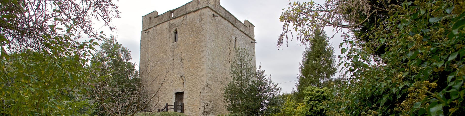 Longthorpe Tower showing heritage elements
