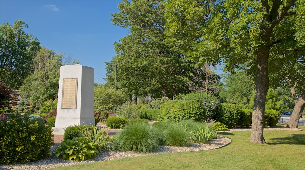 Hoyt Park showing a garden