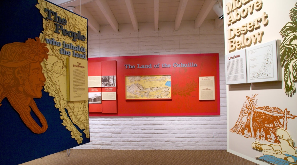 Agua Caliente Cultural Museum featuring interior views and art