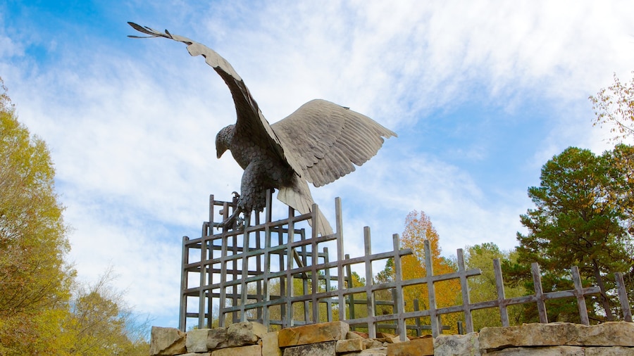 Carolina Raptor Center showing outdoor art and a statue or sculpture