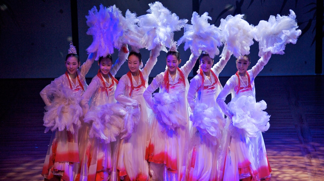 Chongdong Theater which includes interior views, theater scenes and performance art