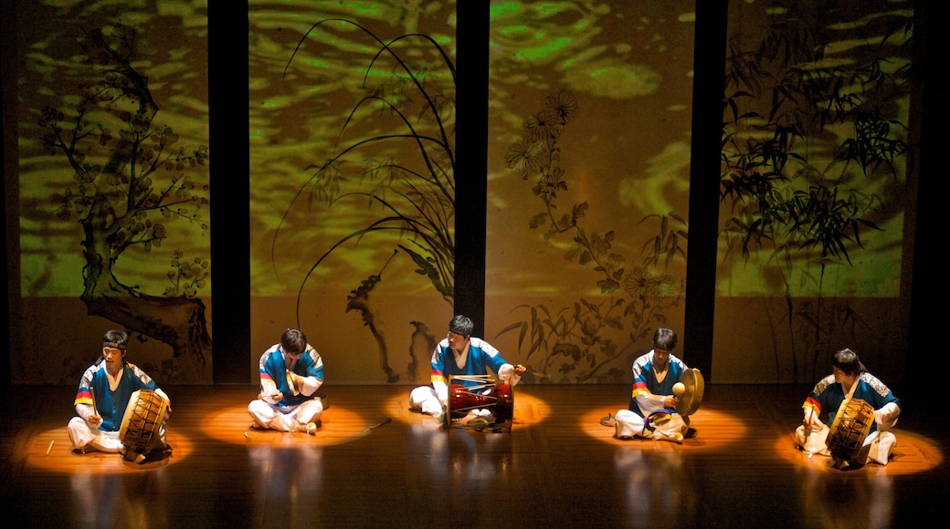 Chongdong Theater showing performance art, theater scenes and interior views