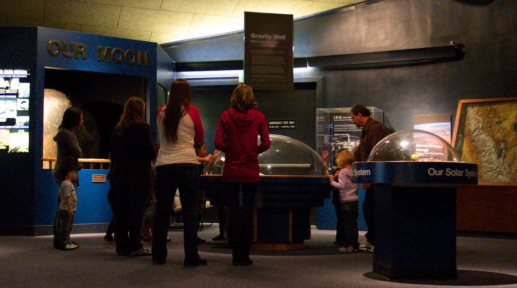 Fleischmann Planetarium and Science Center featuring interior views