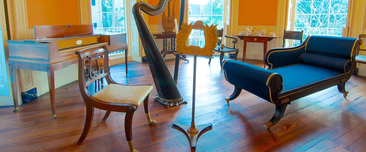 Nathaniel Russell House featuring interior views