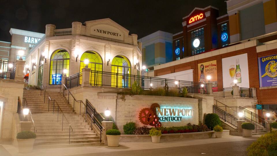 Kentucky which includes street scenes, modern architecture and signage