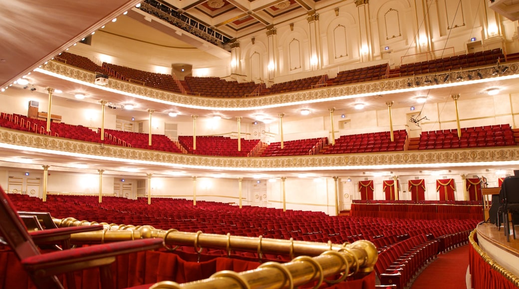 Cincinnati Music Hall showing music, theatre scenes and interior views