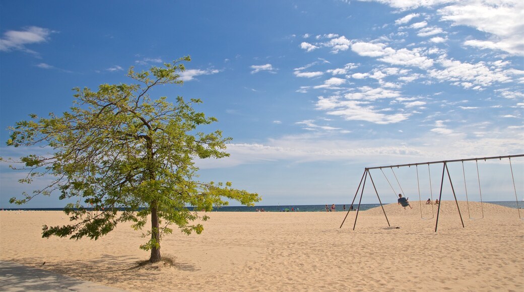 Pere Marquette Park Beach featuring a beach and general coastal views