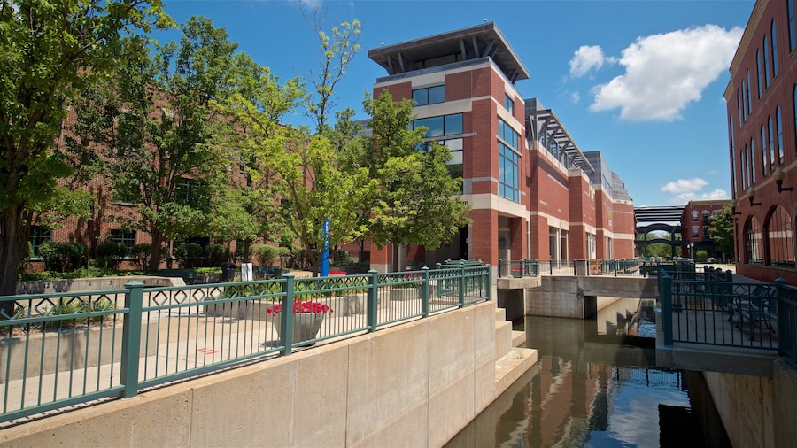 Kalamazoo Valley Museum som visar en å eller flod