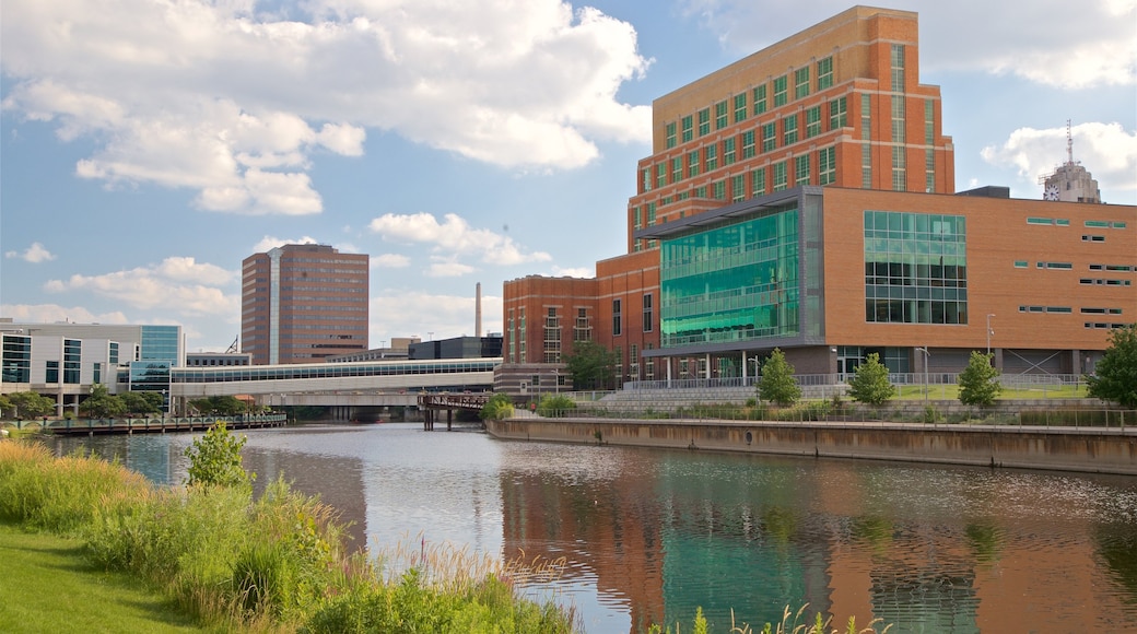 River Trail featuring a city and a river or creek