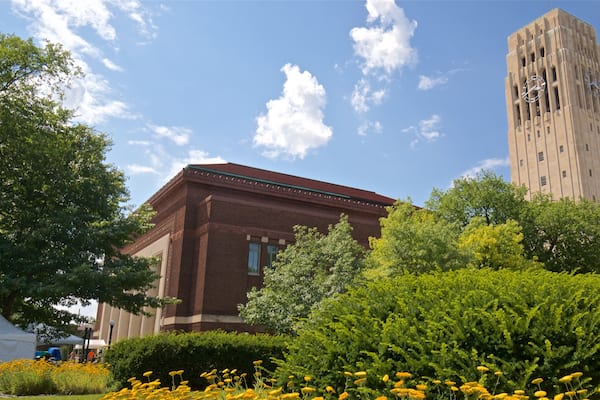 Hill Auditorium which includes heritage elements