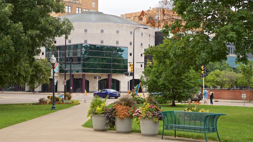 Kalamazoo que incluye un jardín y flores