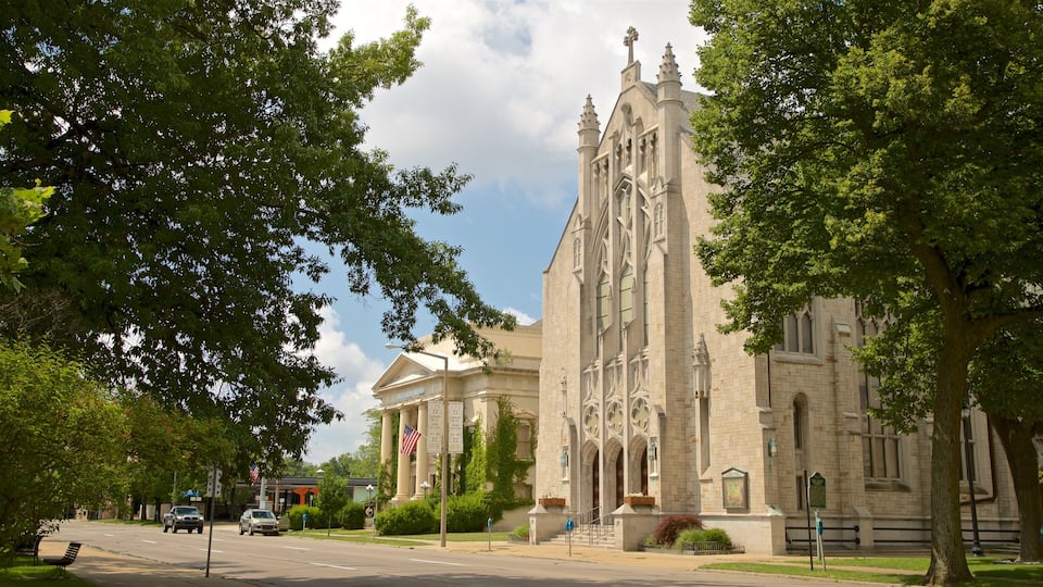 Kalamazoo mit einem Kirche oder Kathedrale und historische Architektur