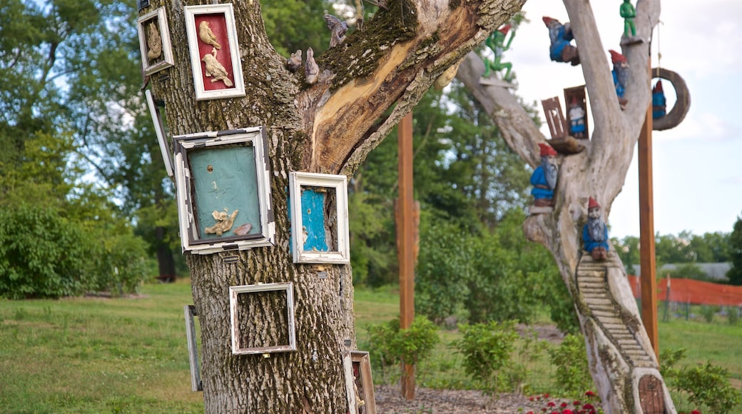 Battle Creek featuring outdoor art and a park