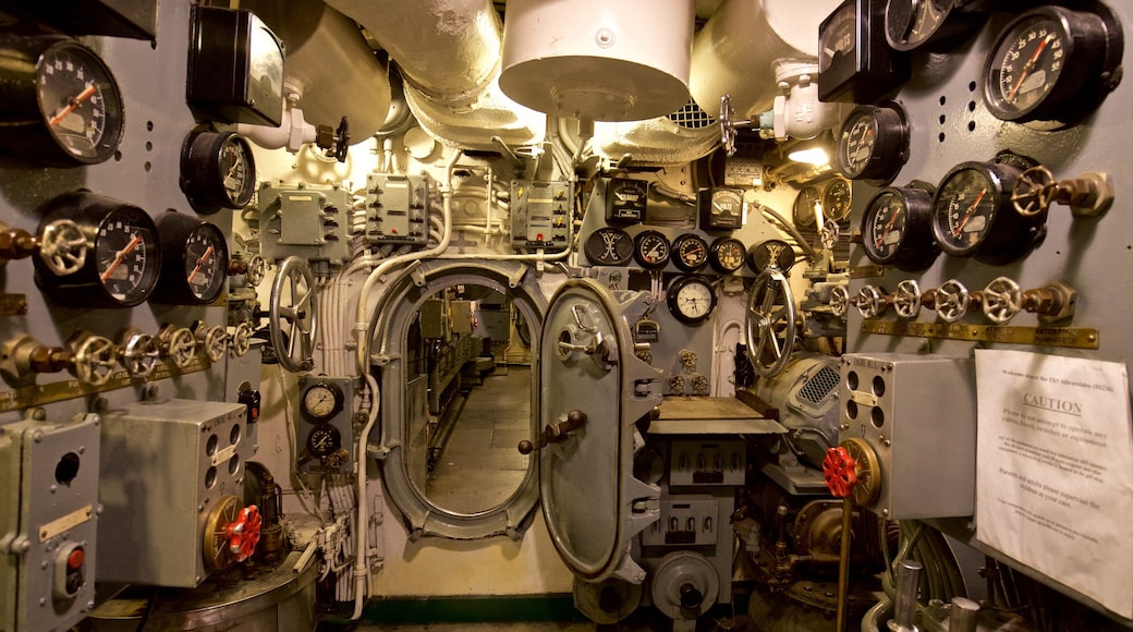 USS Silversides showing interior views