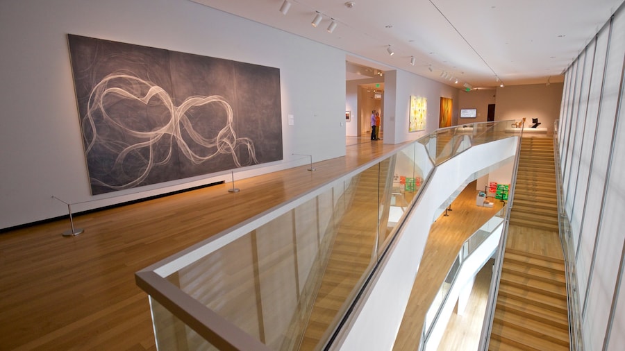 Grand Rapids Art Museum featuring art and interior views